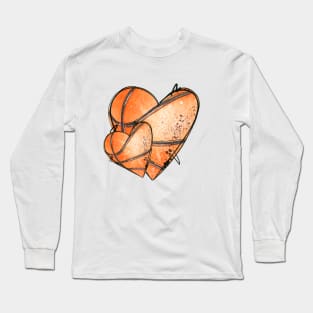 Basketball heart Long Sleeve T-Shirt